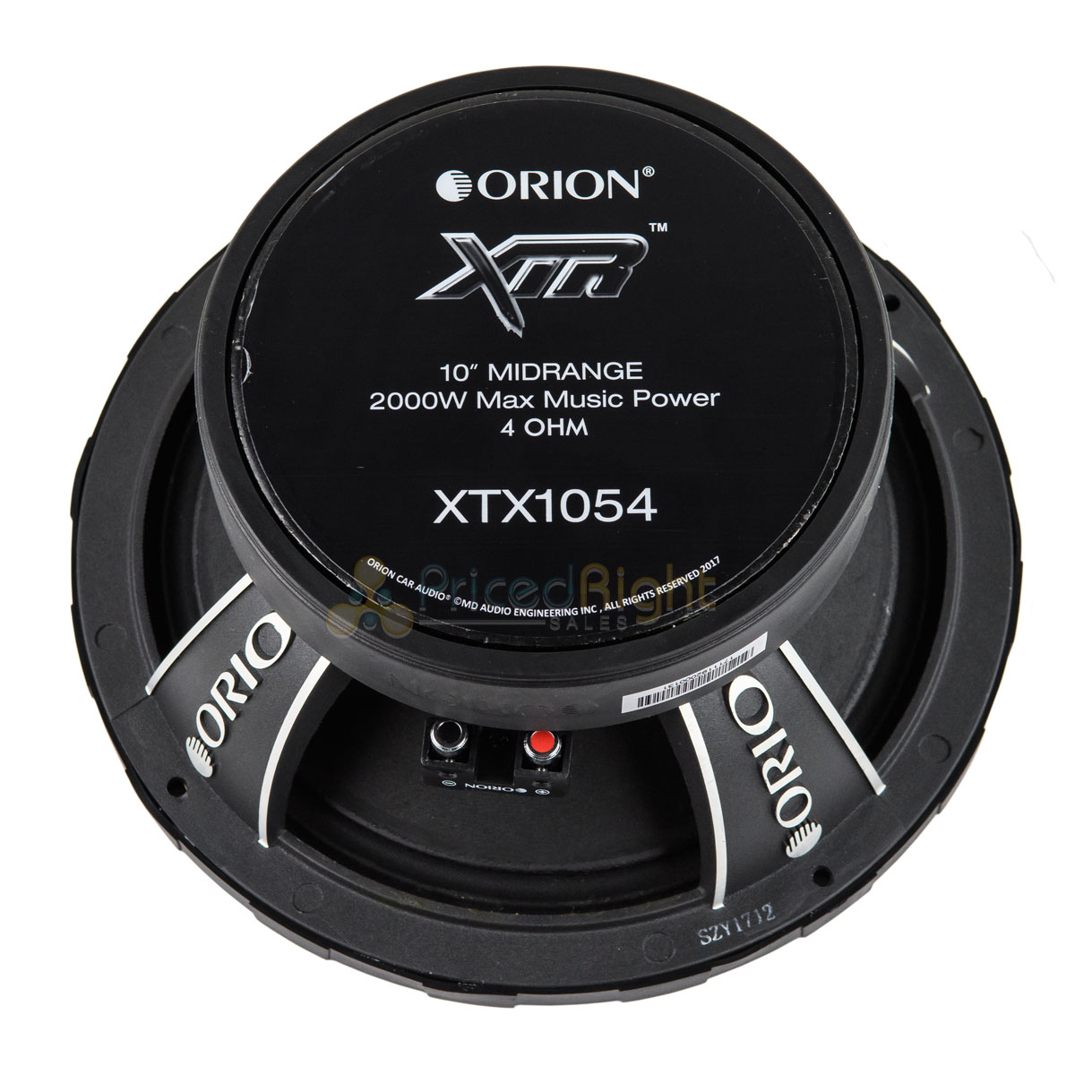 Orion Audio 10" High Efficiency Mid Range Speaker 2000 Watt 4 Ohm Loud